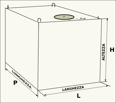 CISTERNA CEMENTO mc.20 | mc 20.00 L250xP341xH290-300