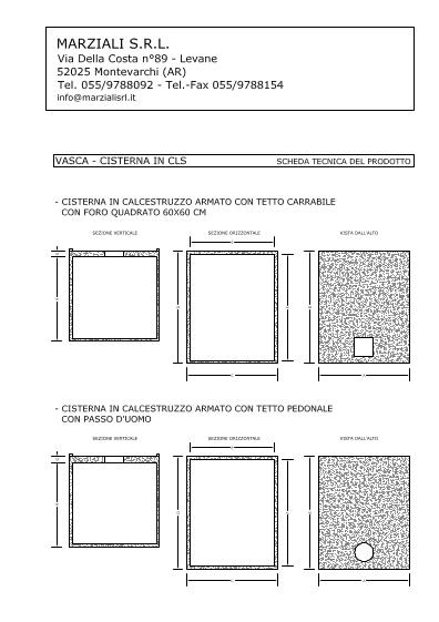 CISTERNA CEMENTO mc.2 | mc 2.00 L100xP170xH170