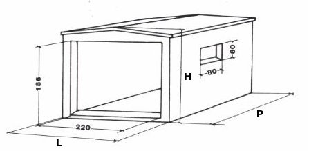 CANTINE CANTINETTE | Litri 0 L 255x P520x H235